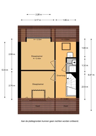 Floorplan - Veerstoep 24, 3361 CE Sliedrecht